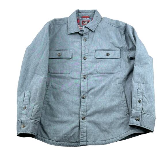 UNTUCKit Other - Untuckit Jacket Mens Large Blue Ziata Flannel Lined Button Up Shacket Country